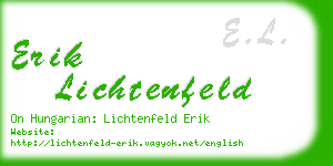 erik lichtenfeld business card
